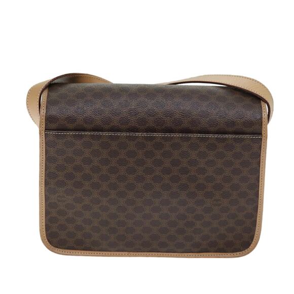 CELINE Macadam Canvas Shoulder Bag Pvc Brown - Picture 3 of 12